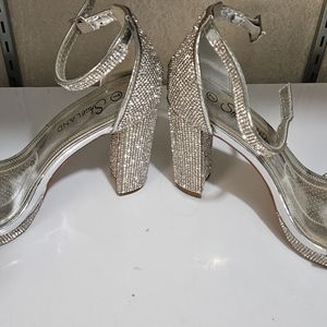 Rhinestone heels size 7